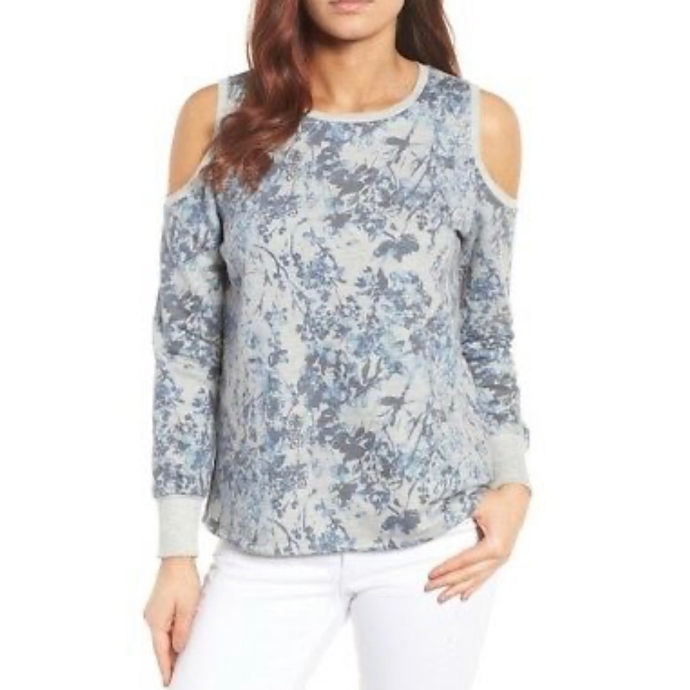 Gibson (Nordstrom) Cold Shoulder Sweatshirt
